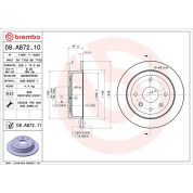 Brembo | Bremsscheibe | 08.A872.11