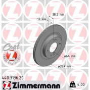 Zimmermann | Bremsscheibe | 440.3136.20