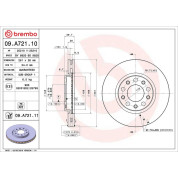 Brembo | Bremsscheibe | 09.A721.11
