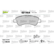 Valeo | Bremsbelagsatz, Scheibenbremse | 601464