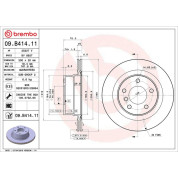 Brembo | Bremsscheibe | 09.B414.11