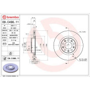 Brembo | Bremsscheibe | 09.C496.11