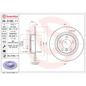 Brembo | Bremsscheibe | 08.D180.11