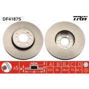 TRW | Bremsscheibe | DF4187S