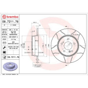 Brembo | Bremsscheibe | 08.7211.76