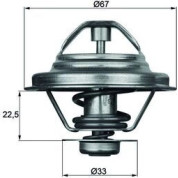 Mahle | Thermostat, Kühlmittel | TX 24 87D