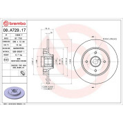 Brembo | Bremsscheibe | 08.A729.17