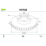 Valeo | Bremsscheibe | 197538
