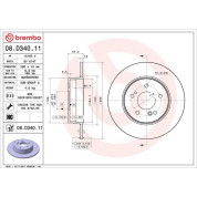 Brembo | Bremsscheibe | 08.D340.11