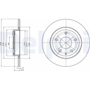 Delphi | Bremsscheibe | BG4534C