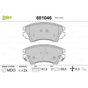 Valeo | Bremsbelagsatz, Scheibenbremse | 601046