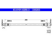 ATE | Bremsschlauch | 83.6101-0250.3