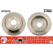 TRW | Bremsscheibe | DF6029