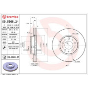 Brembo | Bremsscheibe | 09.5568.21