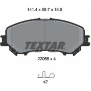Textar | Bremsbelagsatz, Scheibenbremse | 2206501