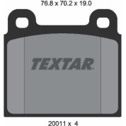Textar | Bremsbelagsatz, Scheibenbremse | 2001104