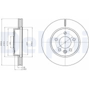 Delphi | Bremsscheibe | BG4343C