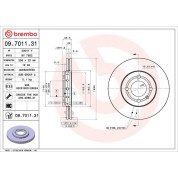 Brembo | Bremsscheibe | 09.7011.31