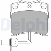 Delphi | Bremsbelagsatz, Scheibenbremse | LP1535