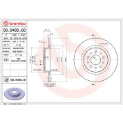 Brembo | Bremsscheibe | 08.9460.61