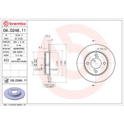 Brembo | Bremsscheibe | 08.D248.11