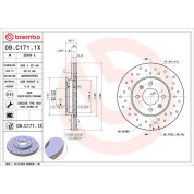Brembo | Bremsscheibe | 09.C171.1X
