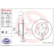 Brembo | Bremsscheibe | 09.9618.24