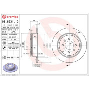 Brembo | Bremsscheibe | 08.6931.11