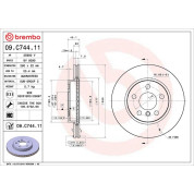 Brembo | Bremsscheibe | 09.C744.11