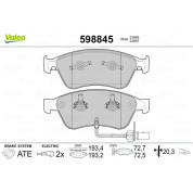 Valeo | Bremsbelagsatz, Scheibenbremse | 598845
