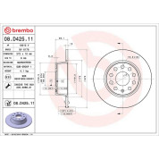 Brembo | Bremsscheibe | 08.D425.11