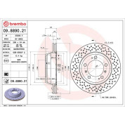 Brembo | Bremsscheibe | 09.8890.21