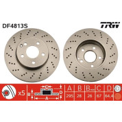 TRW | Bremsscheibe | DF4813S