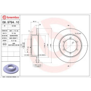 Brembo | Bremsscheibe | 08.9794.10