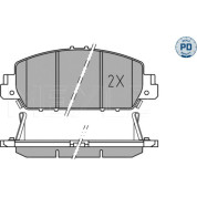 Meyle | Bremsbelagsatz, Scheibenbremse | 025 257 9216/PD