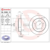 Brembo | Bremsscheibe | 08.5266.10