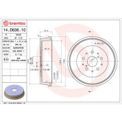 Brembo | Bremstrommel | 14.D636.10