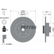 Textar | Bremsscheibe | 92254103