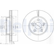 Delphi | Bremsscheibe | BG4269