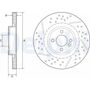 Delphi | Bremsscheibe | BG4789C