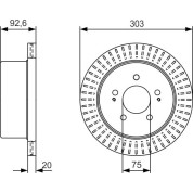BOSCH | Bremsscheibe | 0 986 479 E49