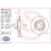Brembo | Bremsscheibe | 09.9078.11