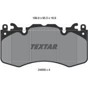 Textar | Bremsbelagsatz, Scheibenbremse | 2465901