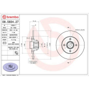 Brembo | Bremsscheibe | 08.5834.27