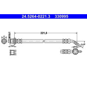 ATE | Bremsschlauch | 24.5264-0221.3