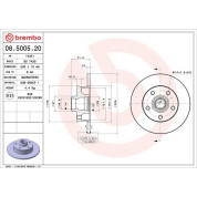 Brembo | Bremsscheibe | 08.5005.20