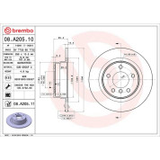 Brembo | Bremsscheibe | 08.A205.11