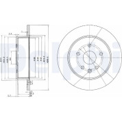 Delphi | Bremsscheibe | BG3907