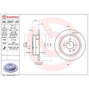 Brembo | Bremsscheibe | 08.3947.24