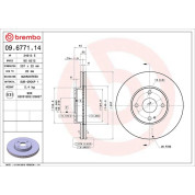 Brembo | Bremsscheibe | 09.6771.14
